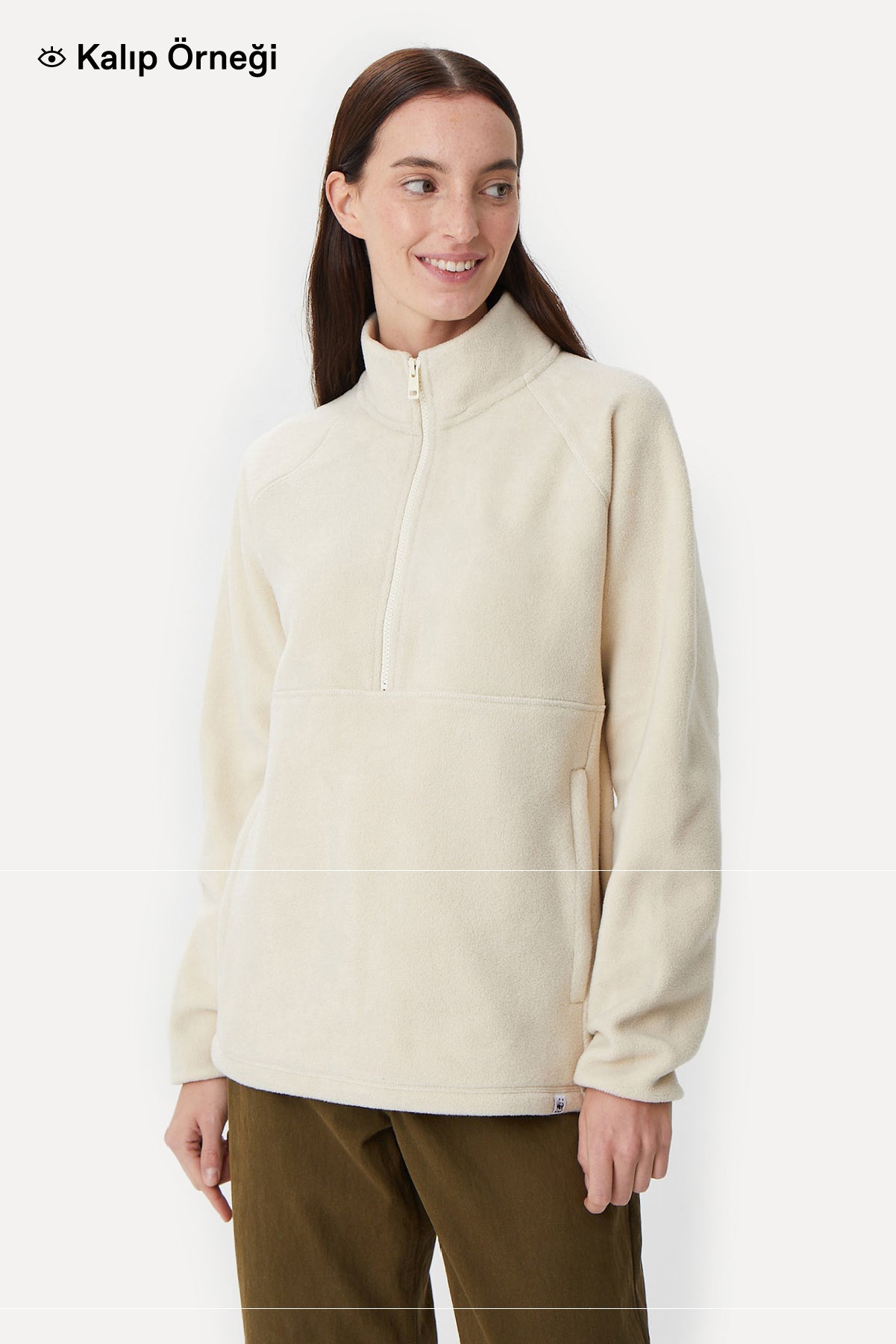 Panda Half-Zip Polar - Antrasit