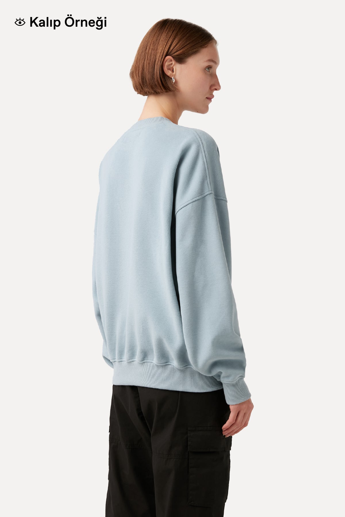 Yavru İmparator Penguen Super Soft Oversize Sweatshirt - Mor