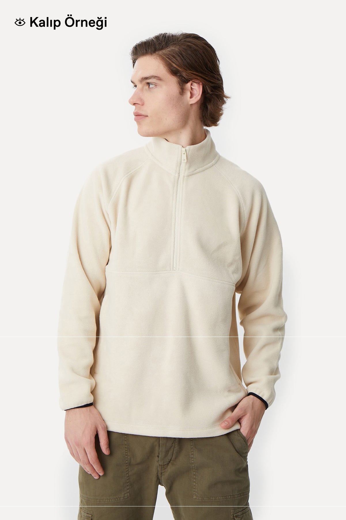 Panda Half-Zip Polar - Antrasit