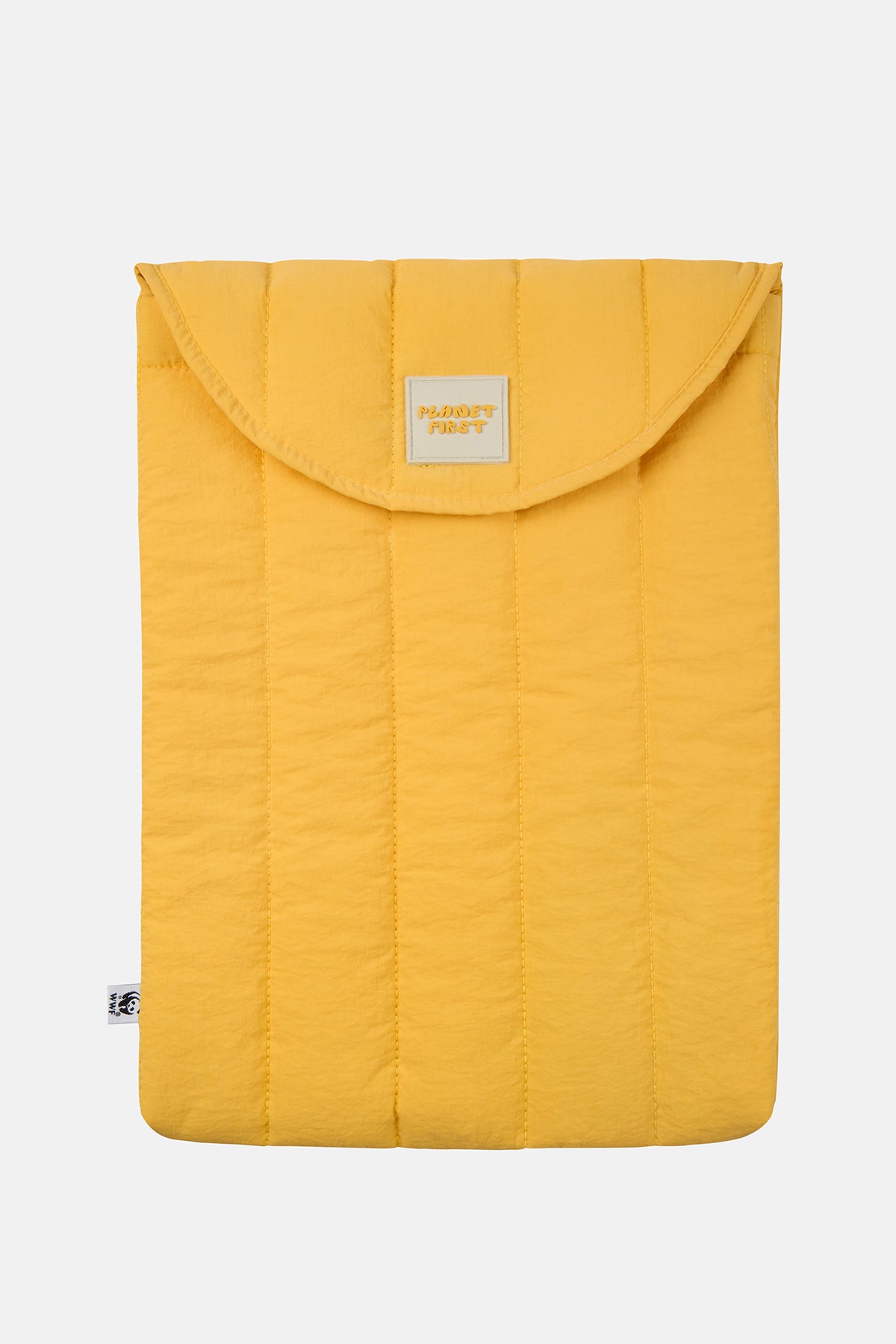 Planet First Puffer Laptop Case - Sarı