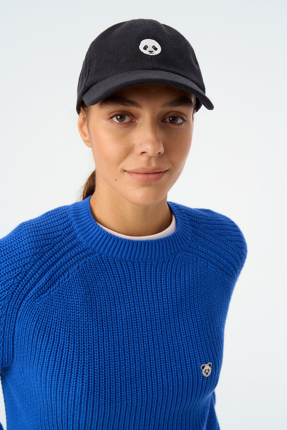 Panda Washed Cap - Siyah