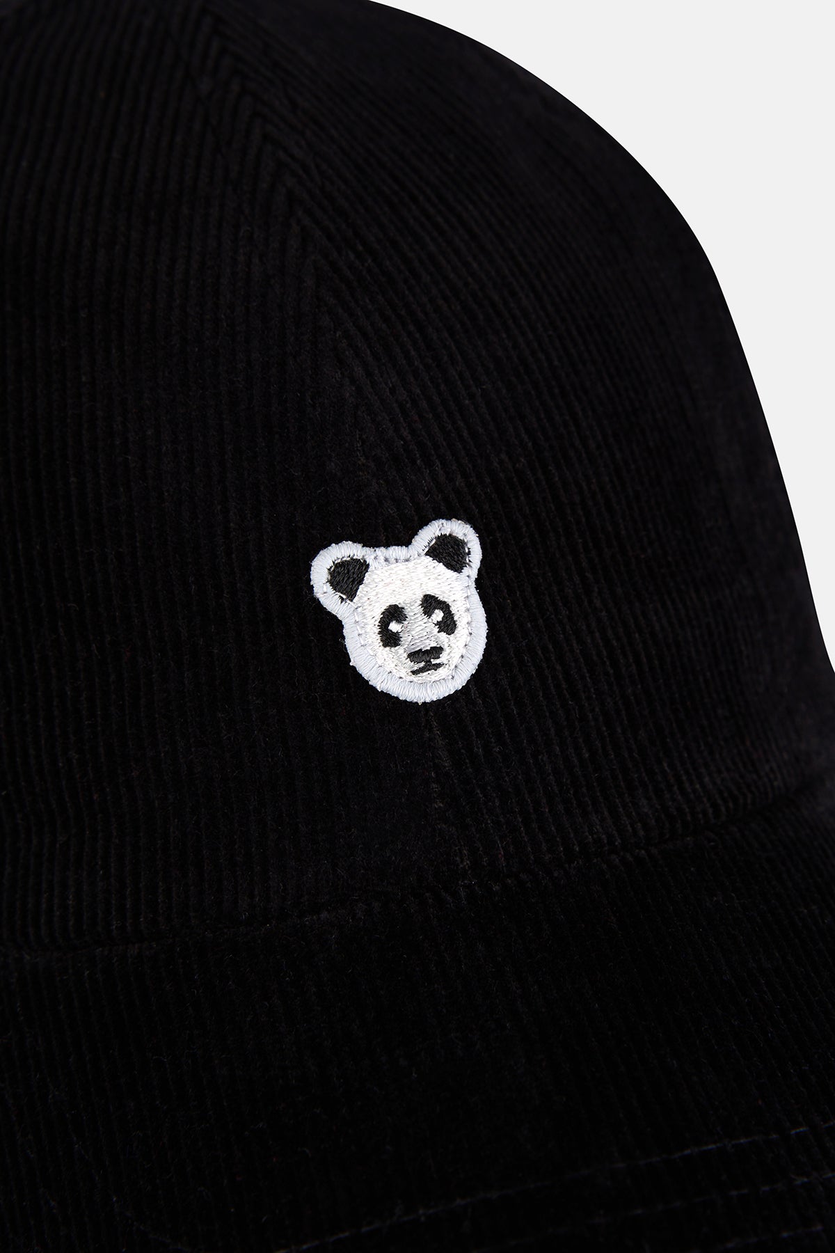 Panda Kadife Cap - Siyah