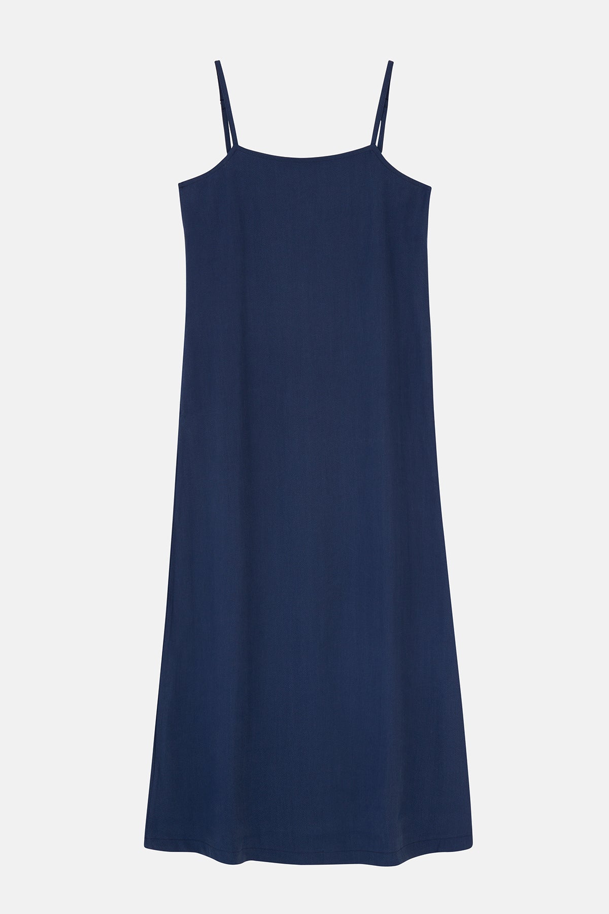 Basic TENCEL™ Uzun Elbise - Lacivert