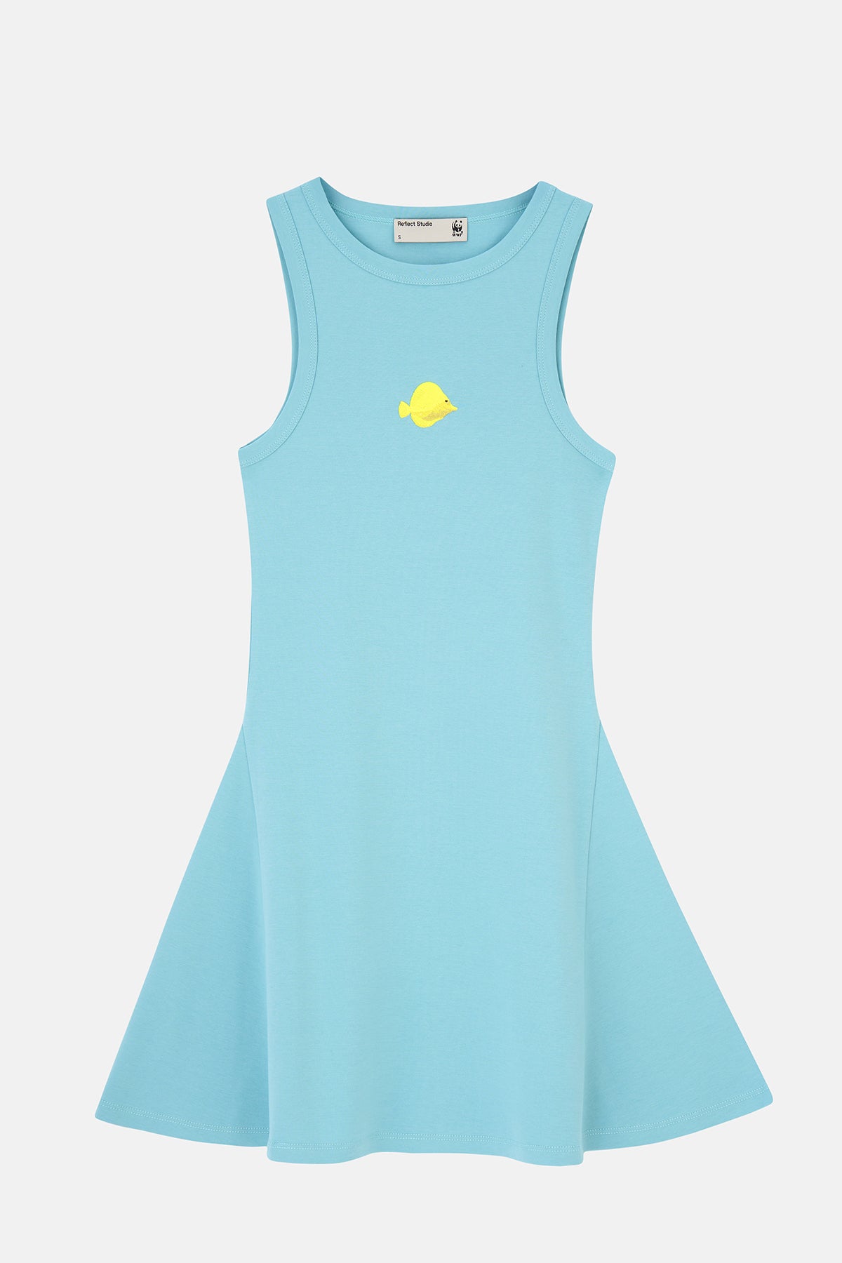 Yellow Tang Premium Kısa Elbise - Açık Mavi