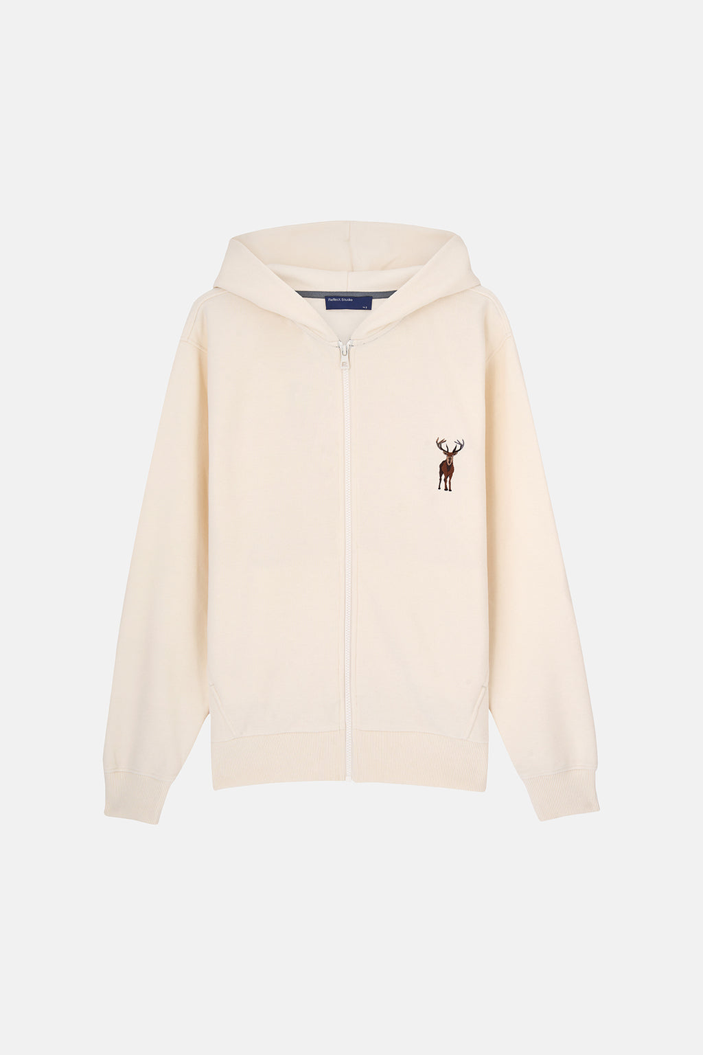 Geyik SuperSoft Full Zip Hoodie - Ekru