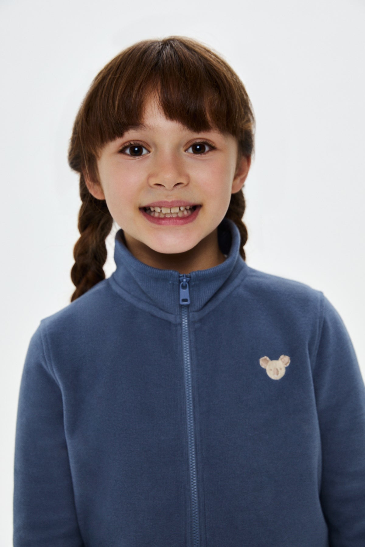 Koala SuperSoft Full-Zip Çocuk Sweatshirt - Flint Mavi