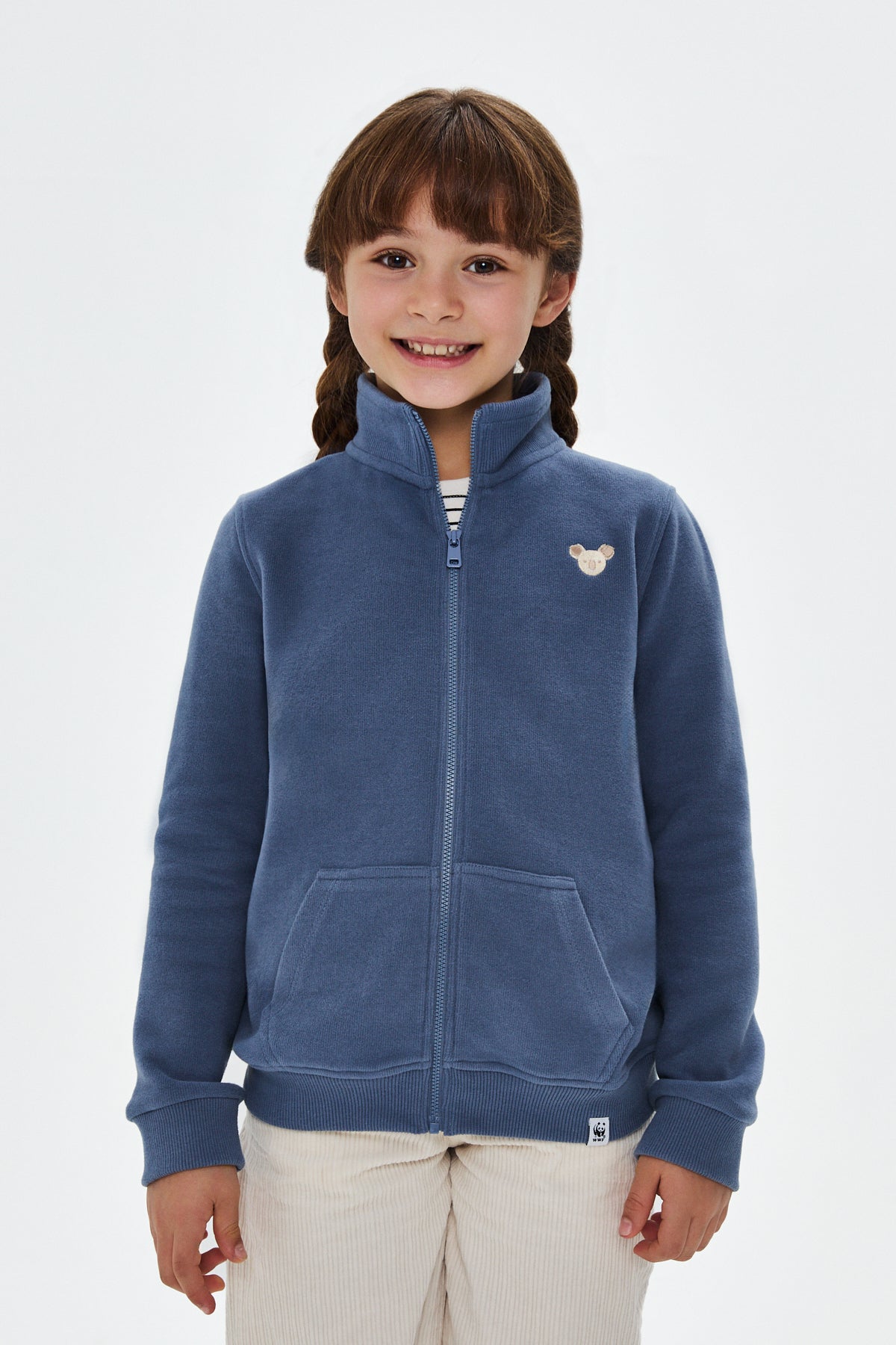 Koala SuperSoft Full-Zip Çocuk Sweatshirt - Flint Mavi