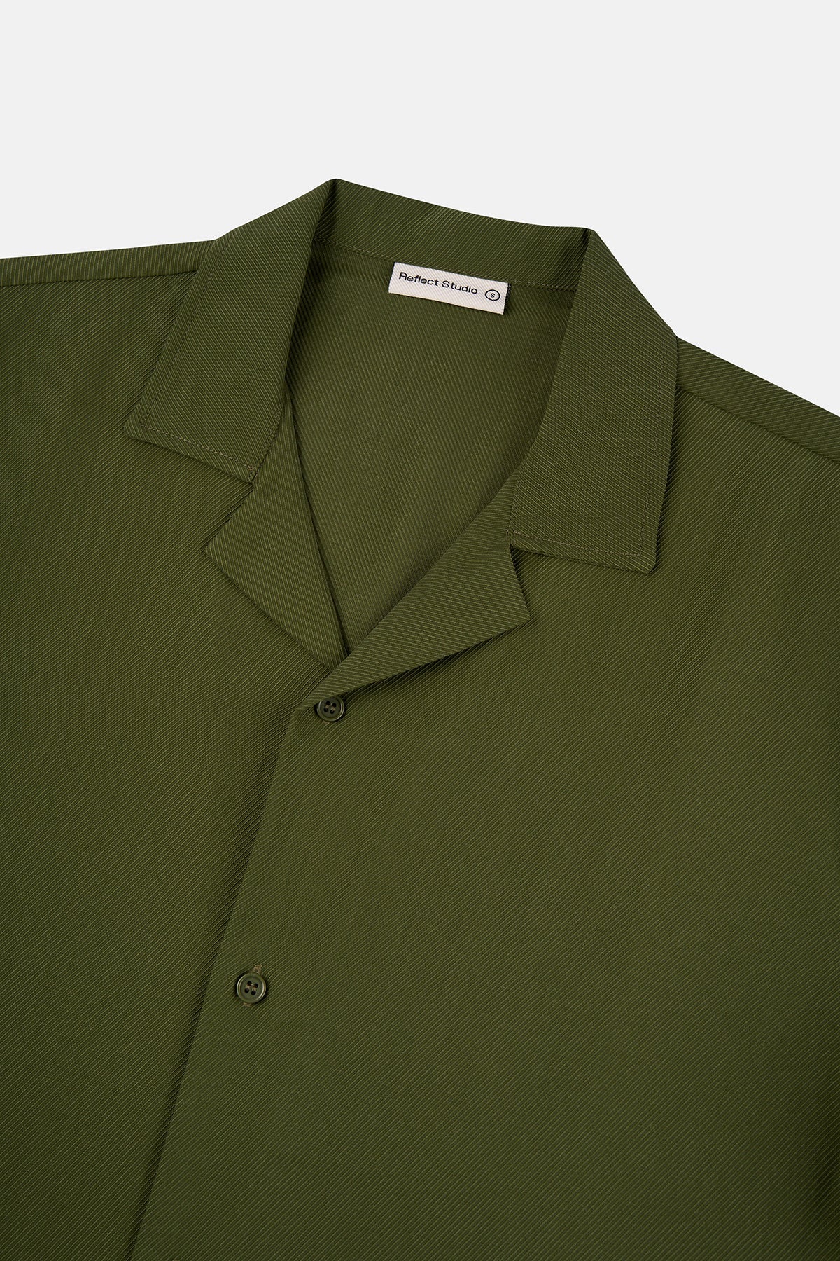 Basic TENCEL™ Kısakollu Gömlek - Haki