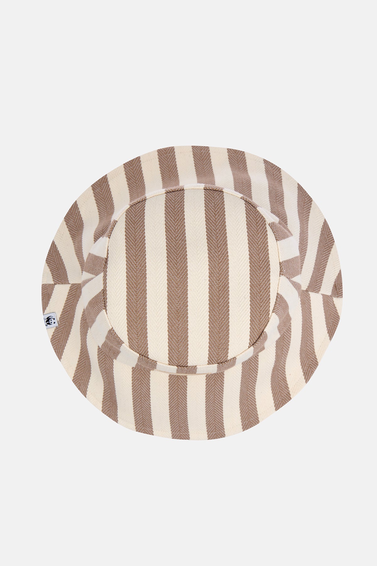 Güneş Canvas Bucket Hat - Kahverengi/Bej