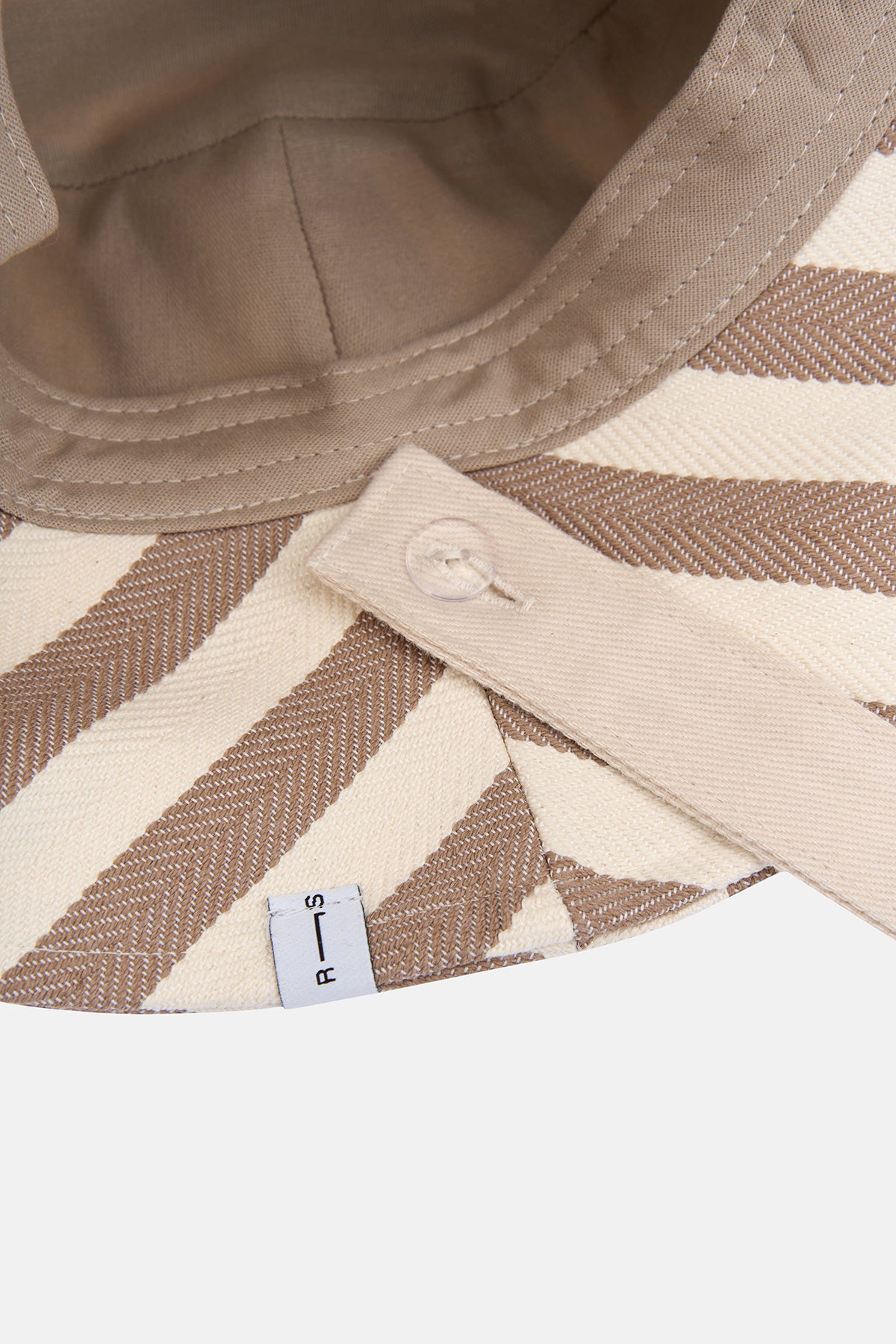 Güneş Canvas Bucket Hat - Kahverengi/Bej