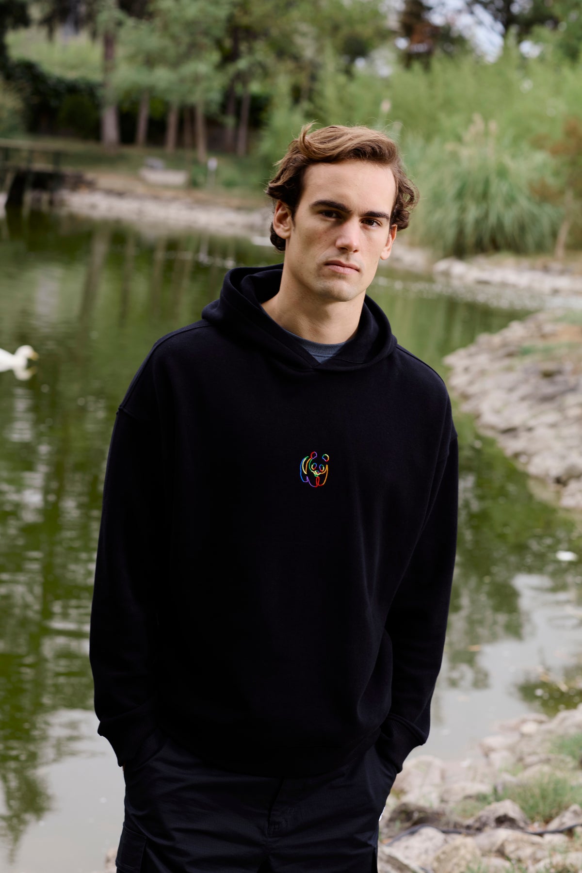 Panda SuperSoft Hoodie - Siyah