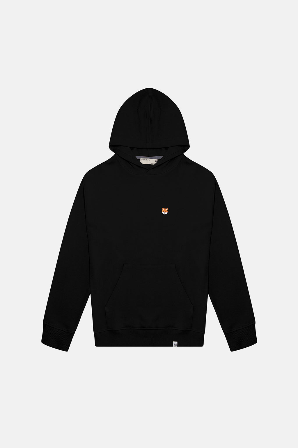 Kızıl Tilki Super Soft Cepli Hoodie - Siyah