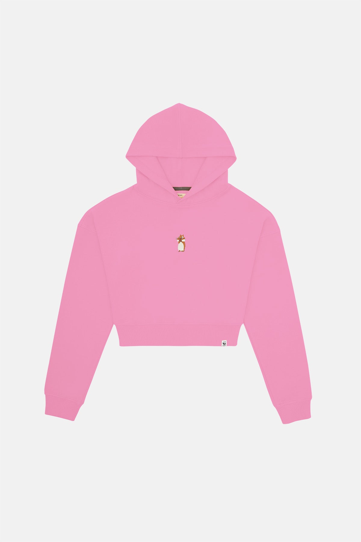 Sincap SuperSoft Crop Hoodie - Pembe
