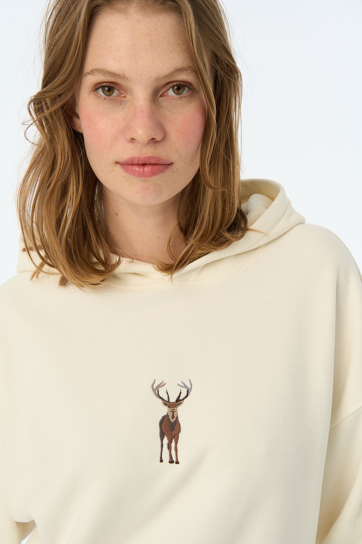 Geyik SuperSoft Hoodie - Ekru