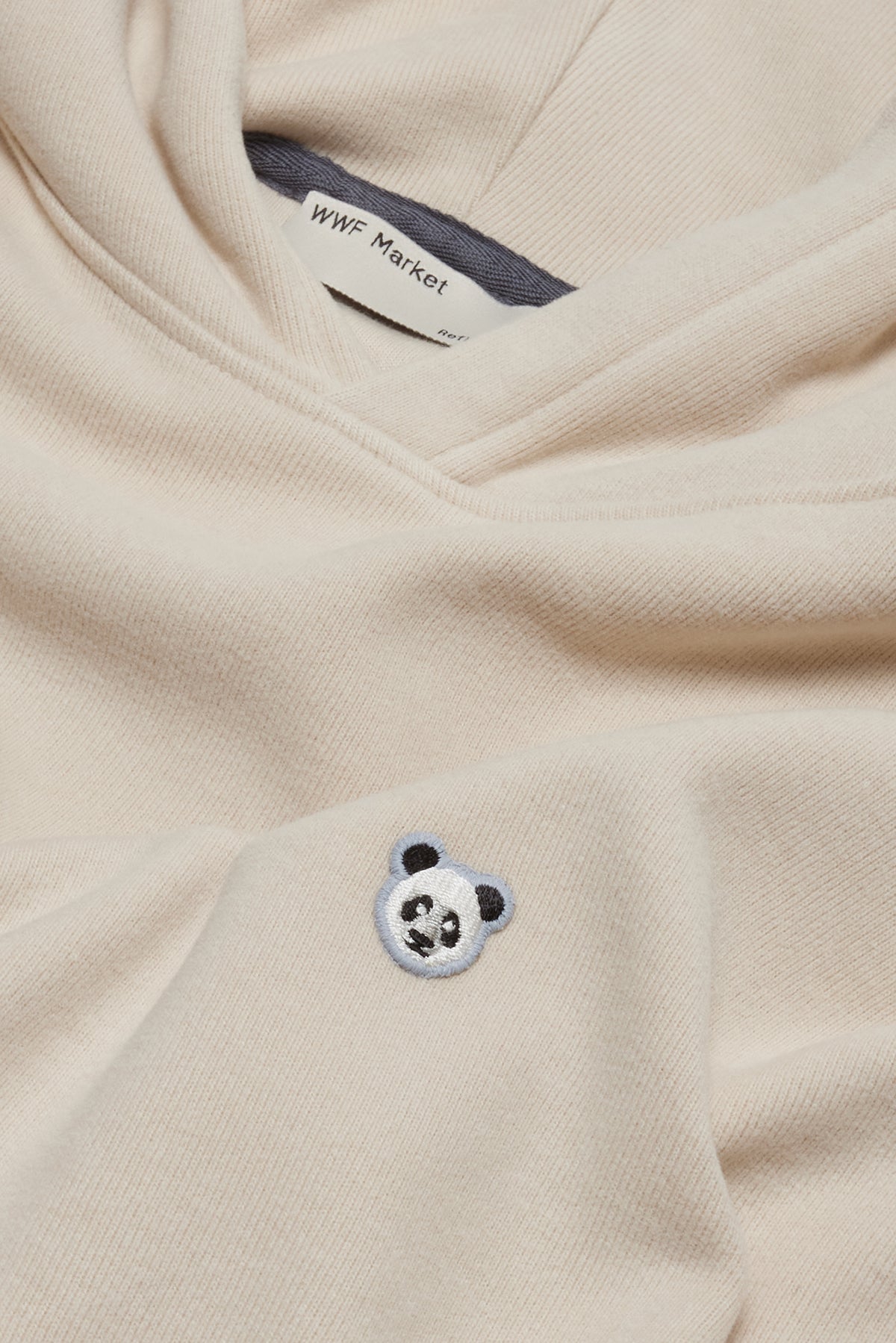 Panda Super Soft Hoodie - Parşömen Bej