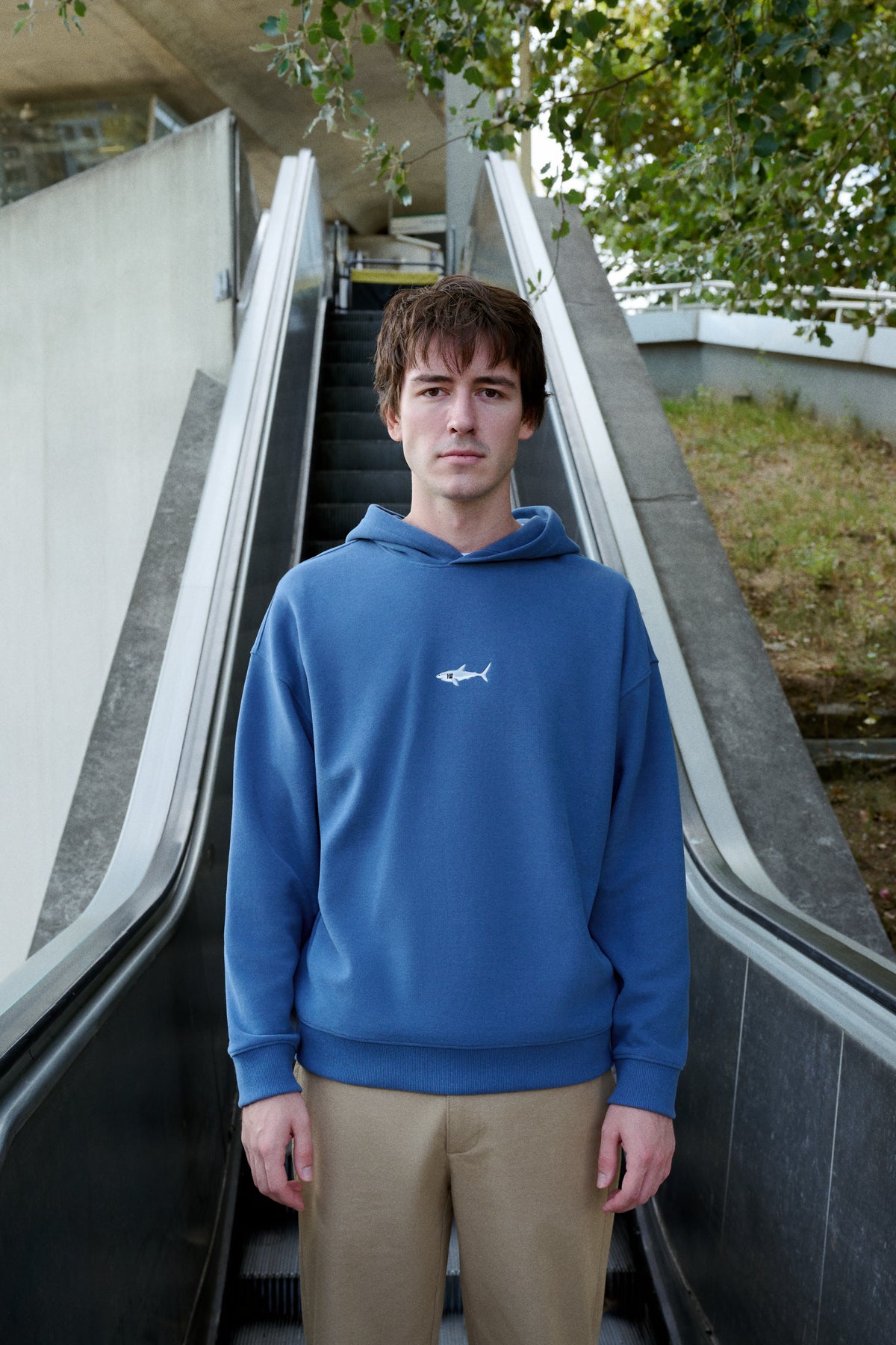 Büyük Beyaz Köpekbalığı SuperSoft Hoodie - Lacivert