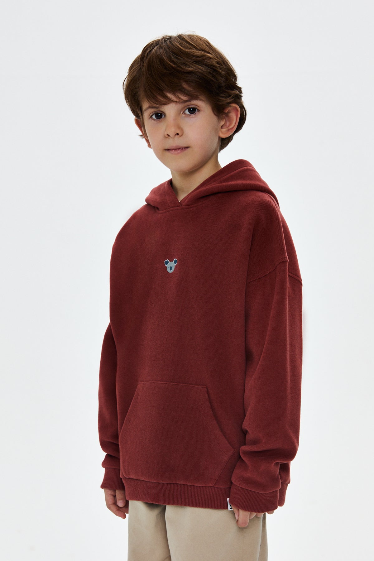 Koala SuperSoft Çocuk Cepli Hoodie - Kiremit