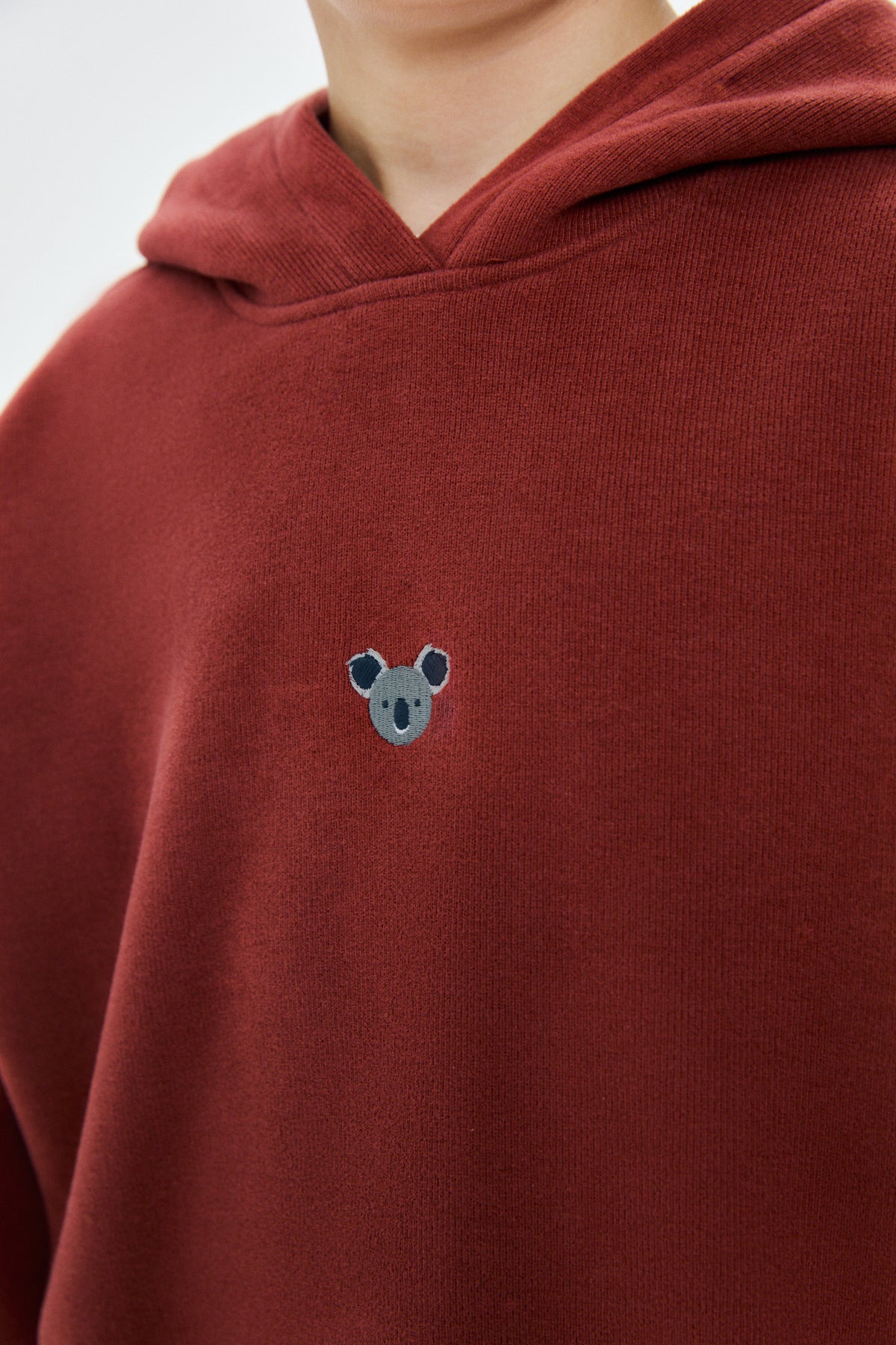 Koala SuperSoft Çocuk Cepli Hoodie - Kiremit