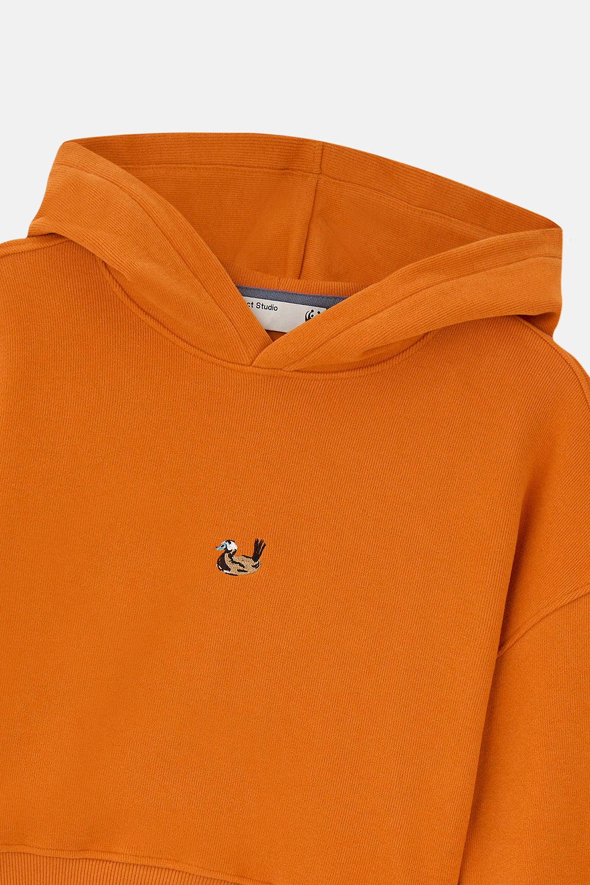 Dikkuyruk SuperSoft Crop Hoodie - Koyu Turuncu