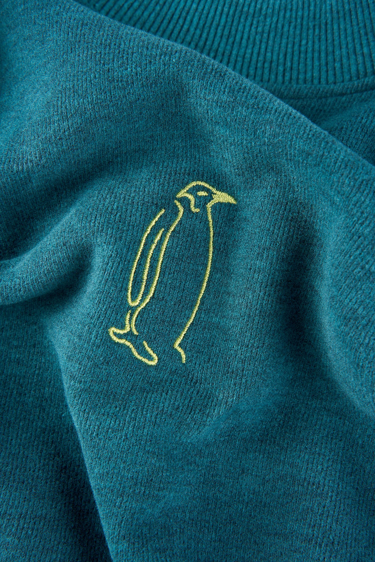 İmparator Penguen SuperSoft Crop Sweatshirt - Turkuaz