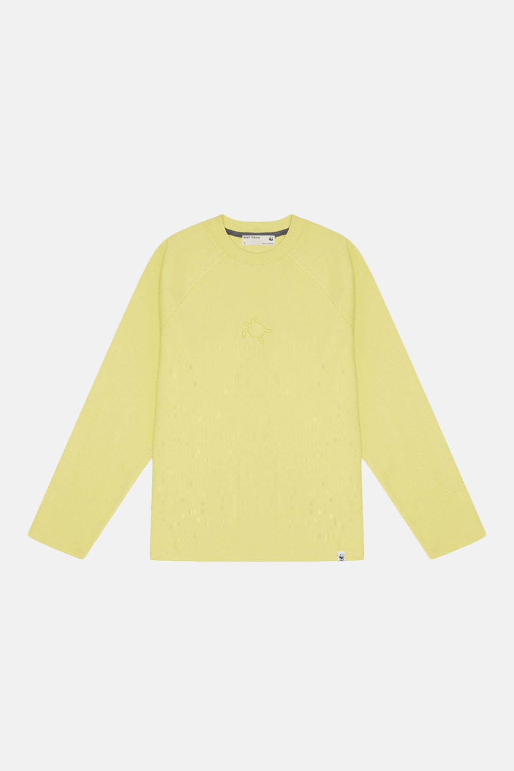 Yeşil Deniz Kaplumbağası Kaşkorse Sweatshirt - Açık Sarı