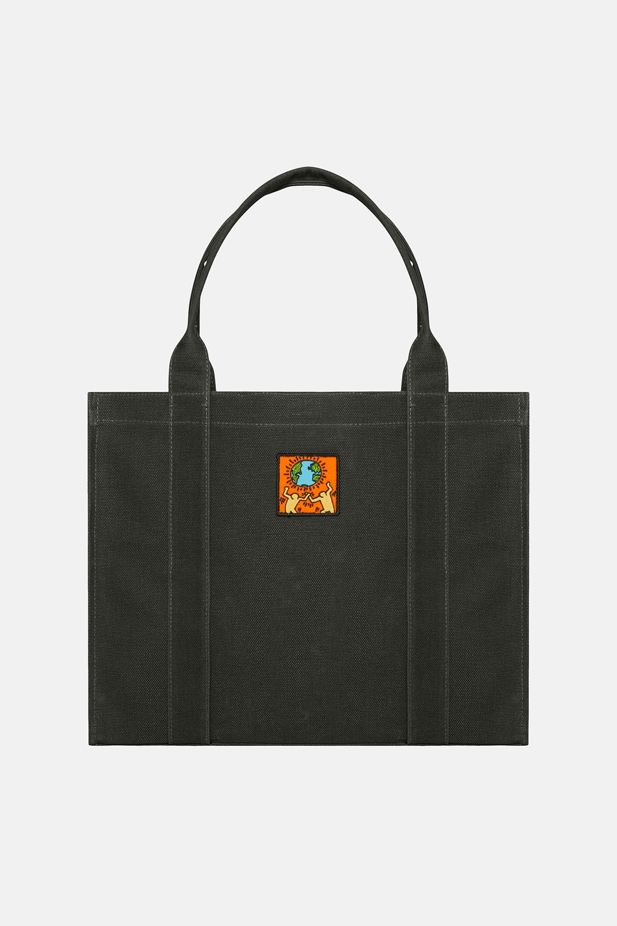 Keith Haring World Maxi Handy Çanta - Siyah