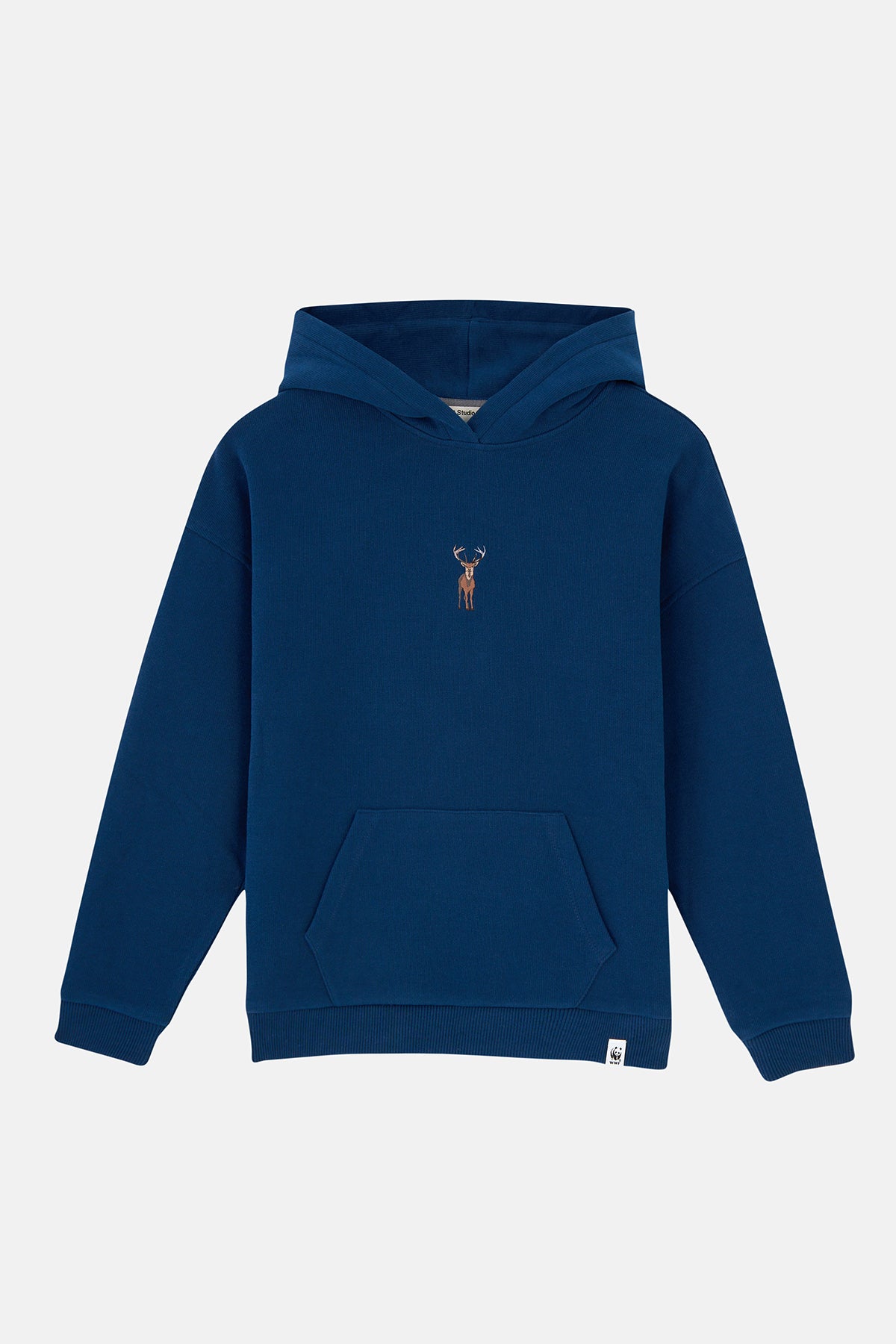 Geyik SuperSoft Çocuk Cepli Hoodie - Lacivert