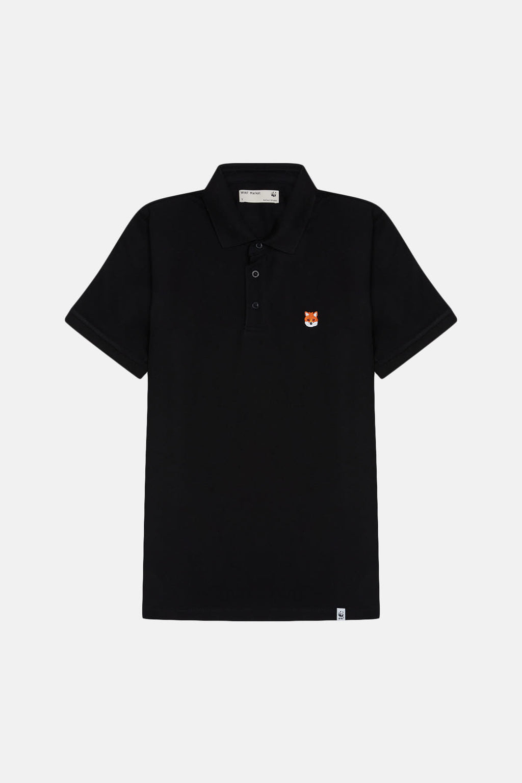 Kızıl Tilki Polo Yaka T-shirt - Siyah
