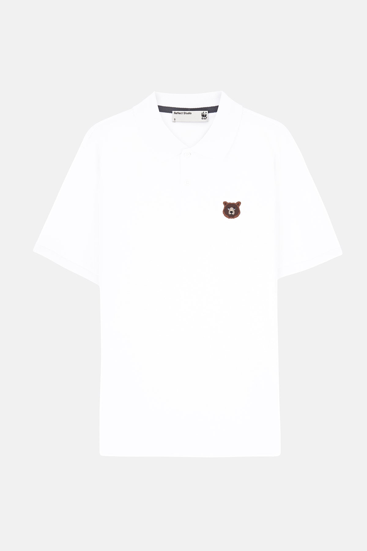Bozayı Polo Yaka T-Shirt - Beyaz