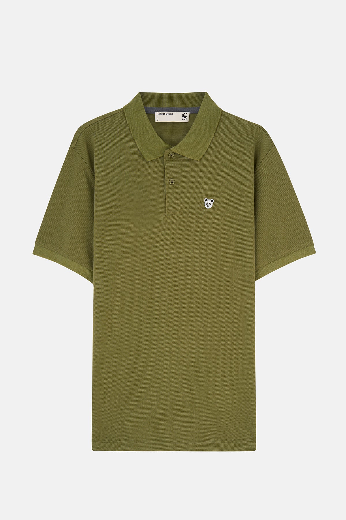 Panda Polo Yaka T-Shirt- Haki