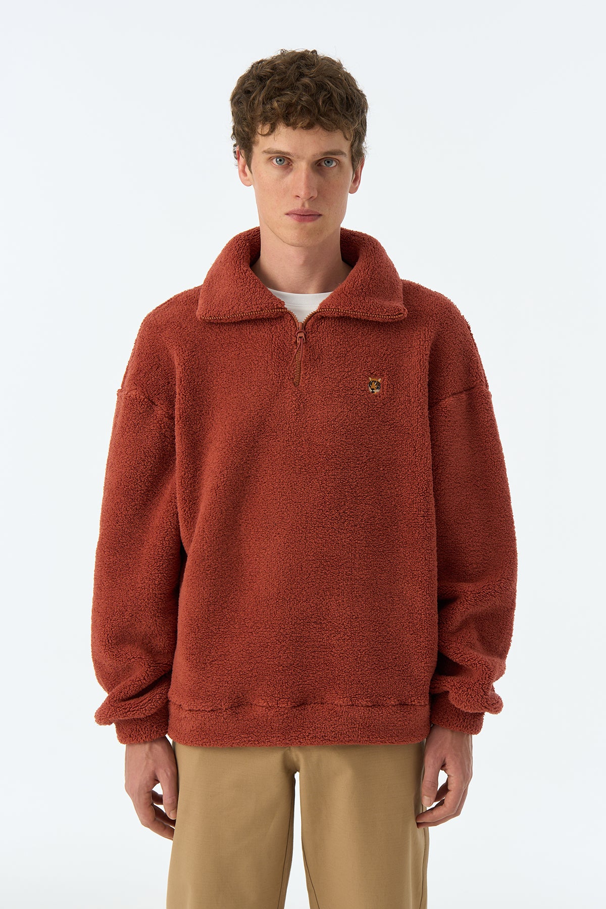 Kaplan Sherpa Quarter-Zip Sweatshirt - Kiremit