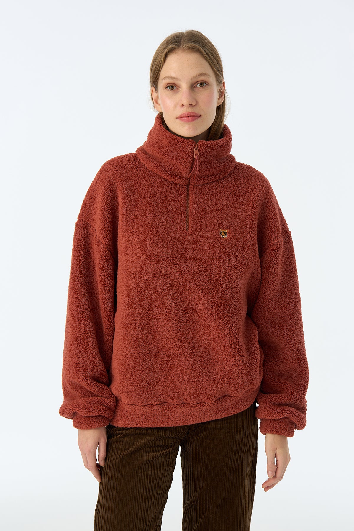 Kaplan Sherpa Quarter-Zip Sweatshirt - Kiremit