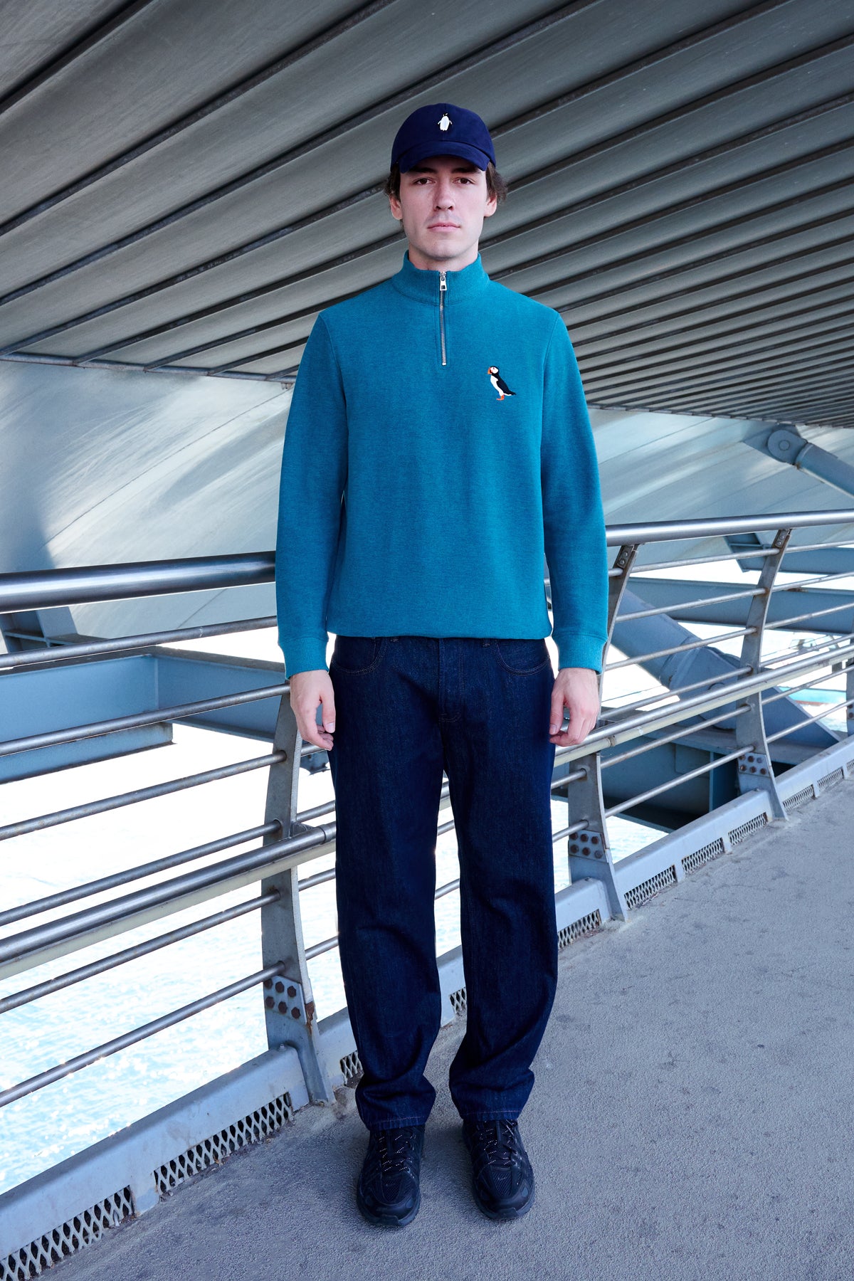 Puffin SuperSoft Quarter-Zip Sweatshirt - Turkuaz