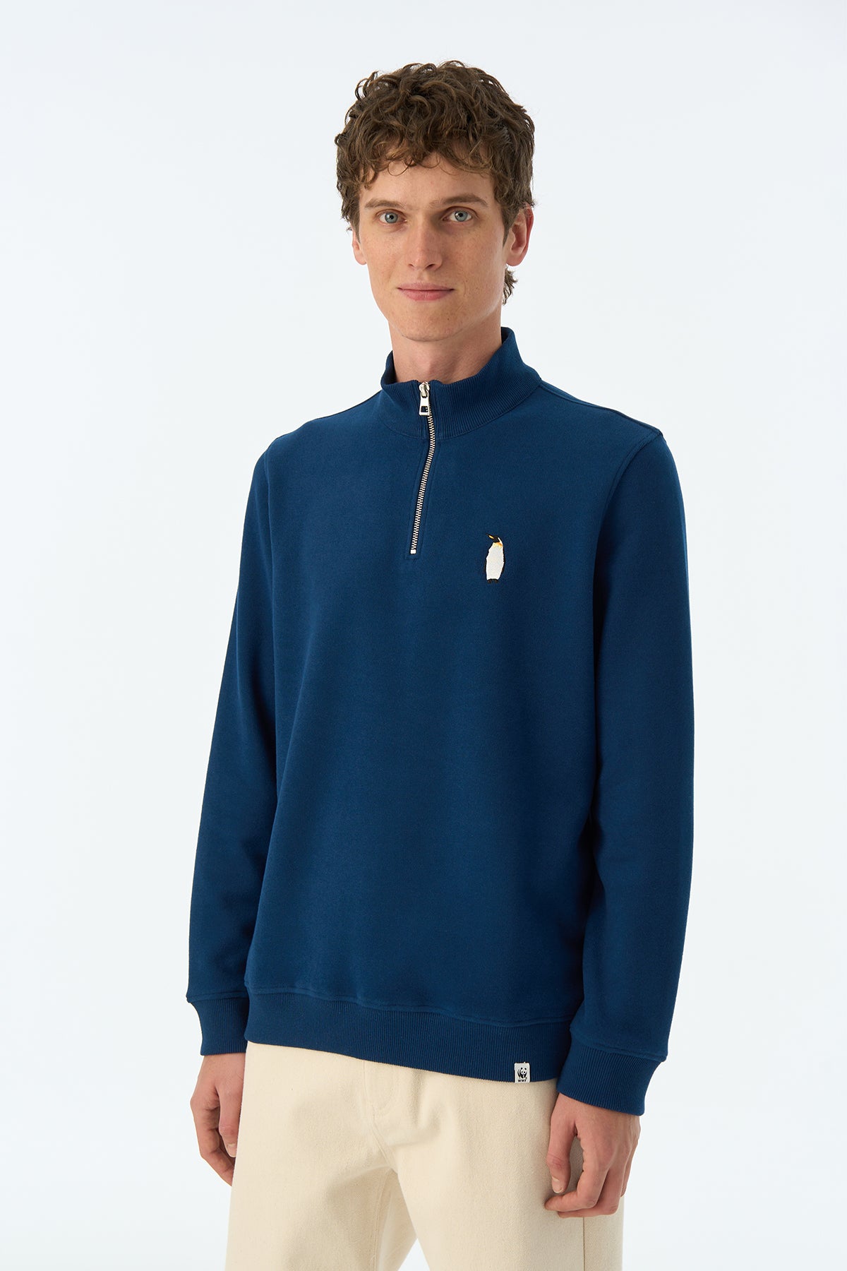 İmparator Penguen SuperSoft Quarter-Zip Sweatshirt - Lacivert