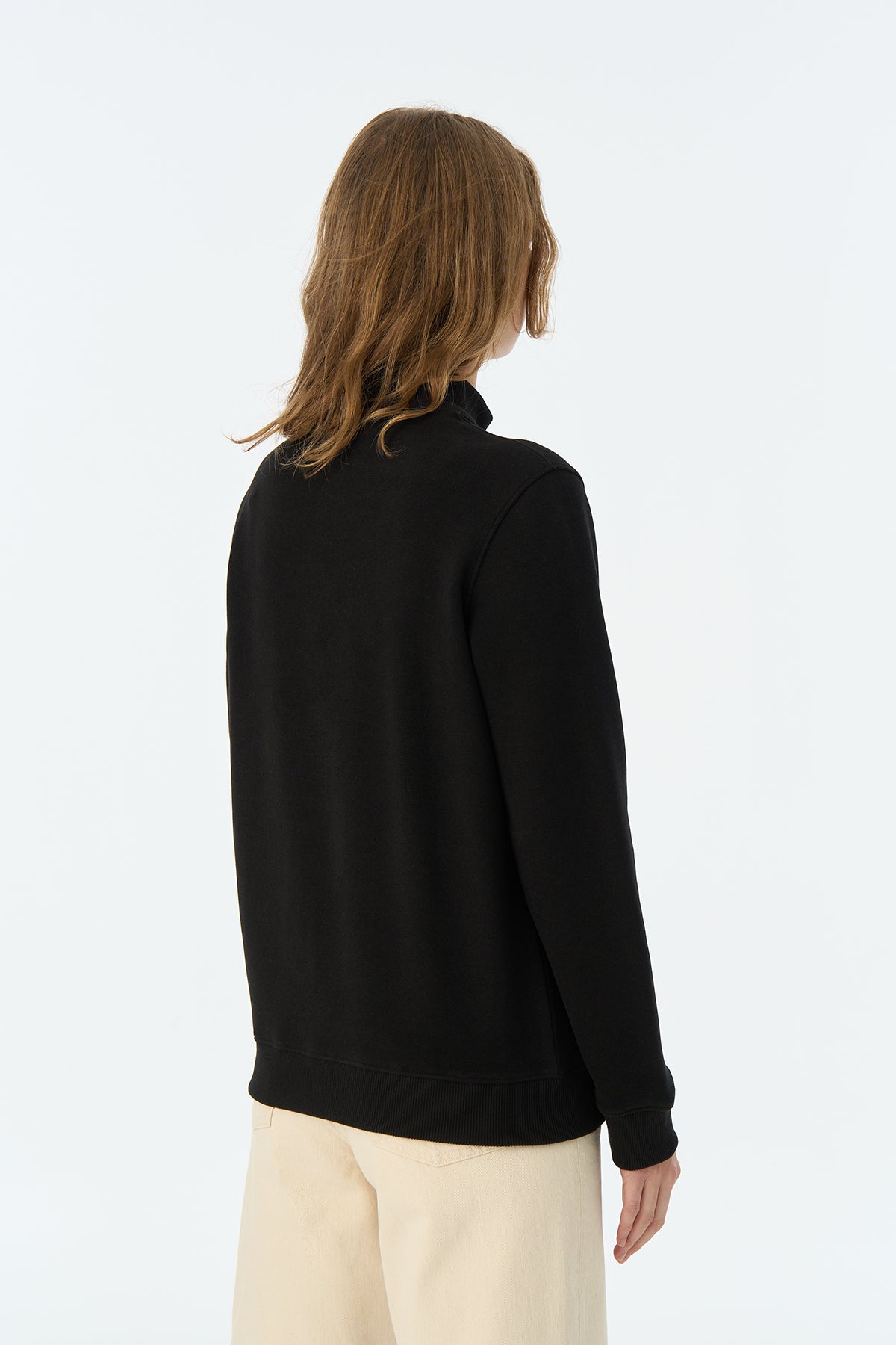 İmparator Penguen SuperSoft Quarter-Zip Sweatshirt - Siyah