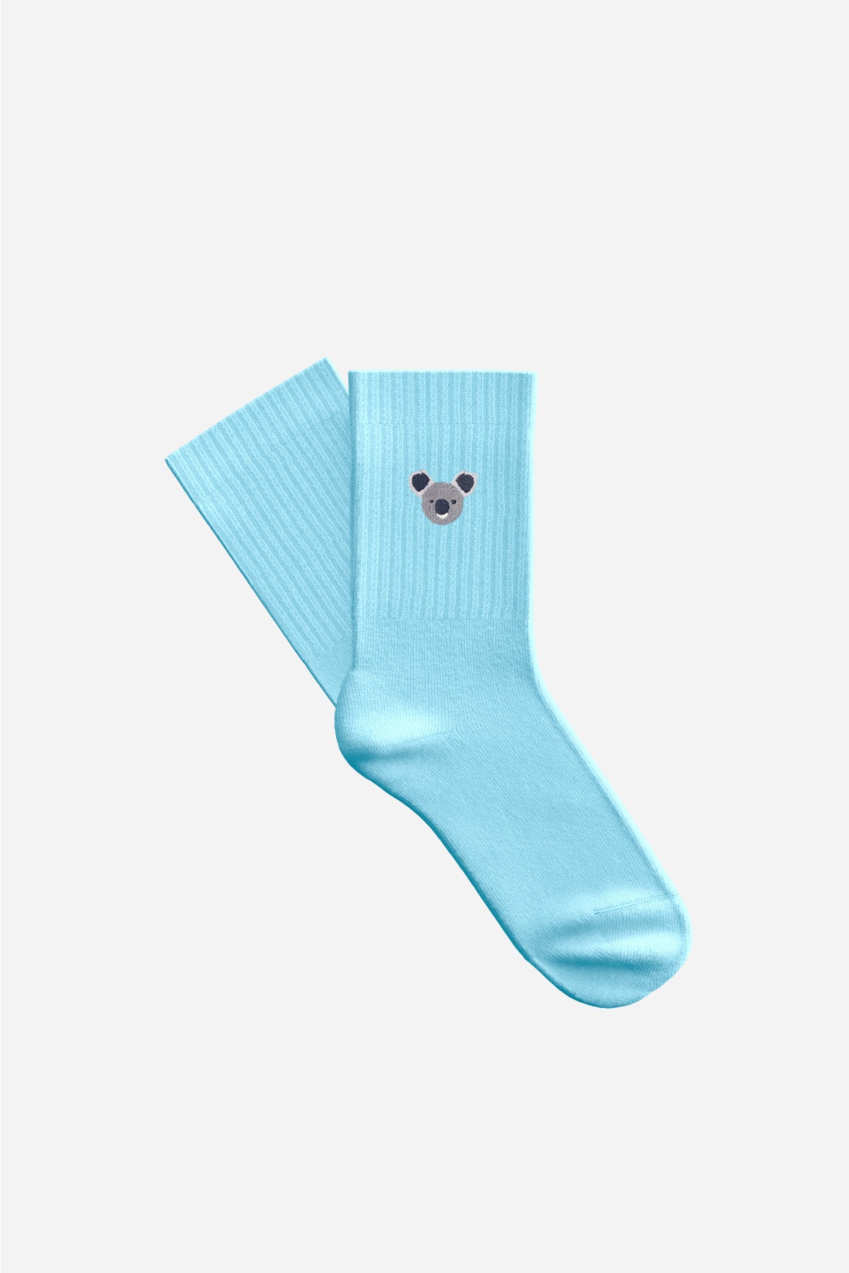 Koala Havlu Çorap - Açık Mavi