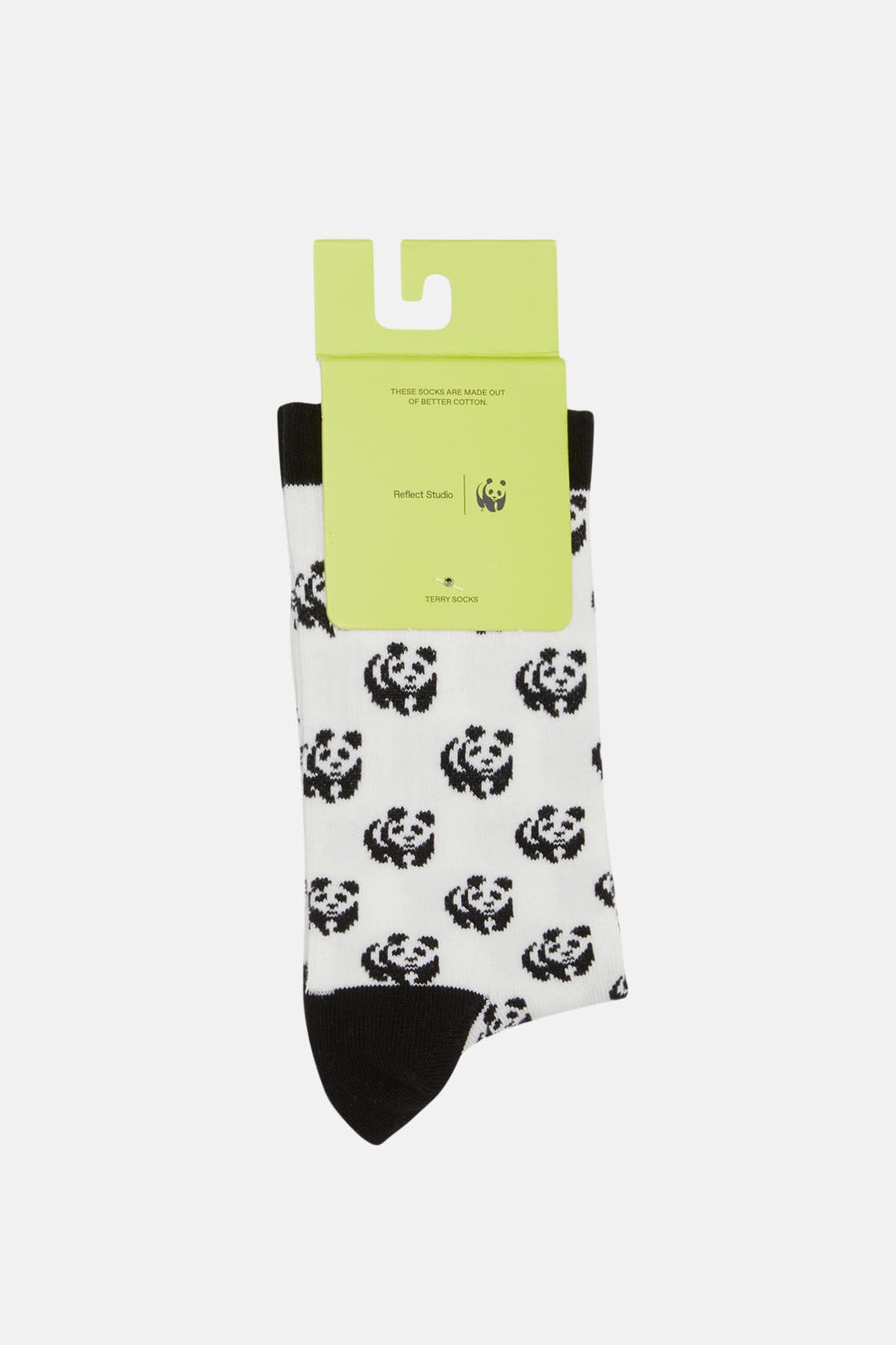 WWF Logo Desenli Çorap - Beyaz