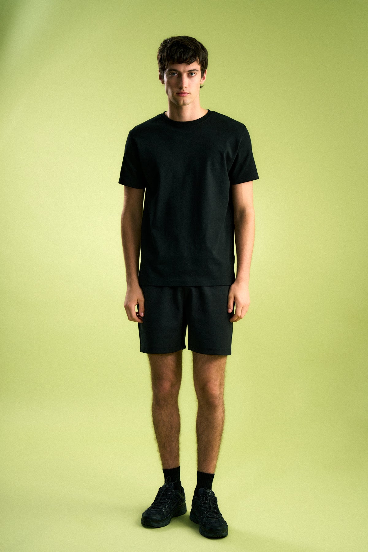 Panda Erkek Premium Kısa Şort - Siyah