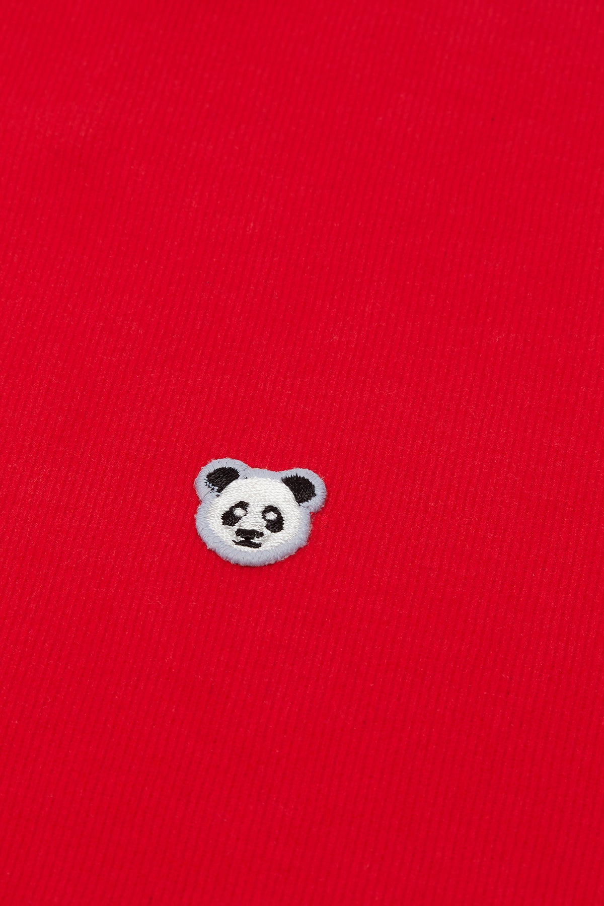 Panda Super Soft Oversize Sweatshirt - Kırmızı