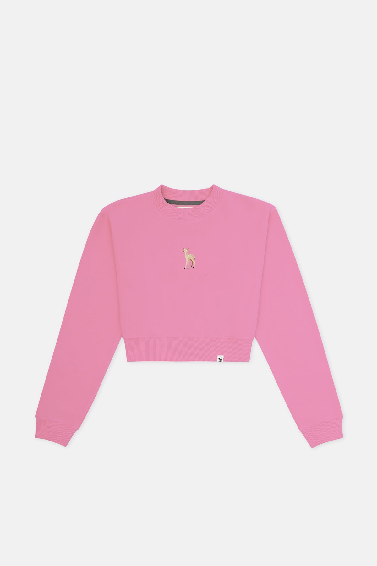 Ceylan SuperSoft Crop Sweatshirt - Pembe