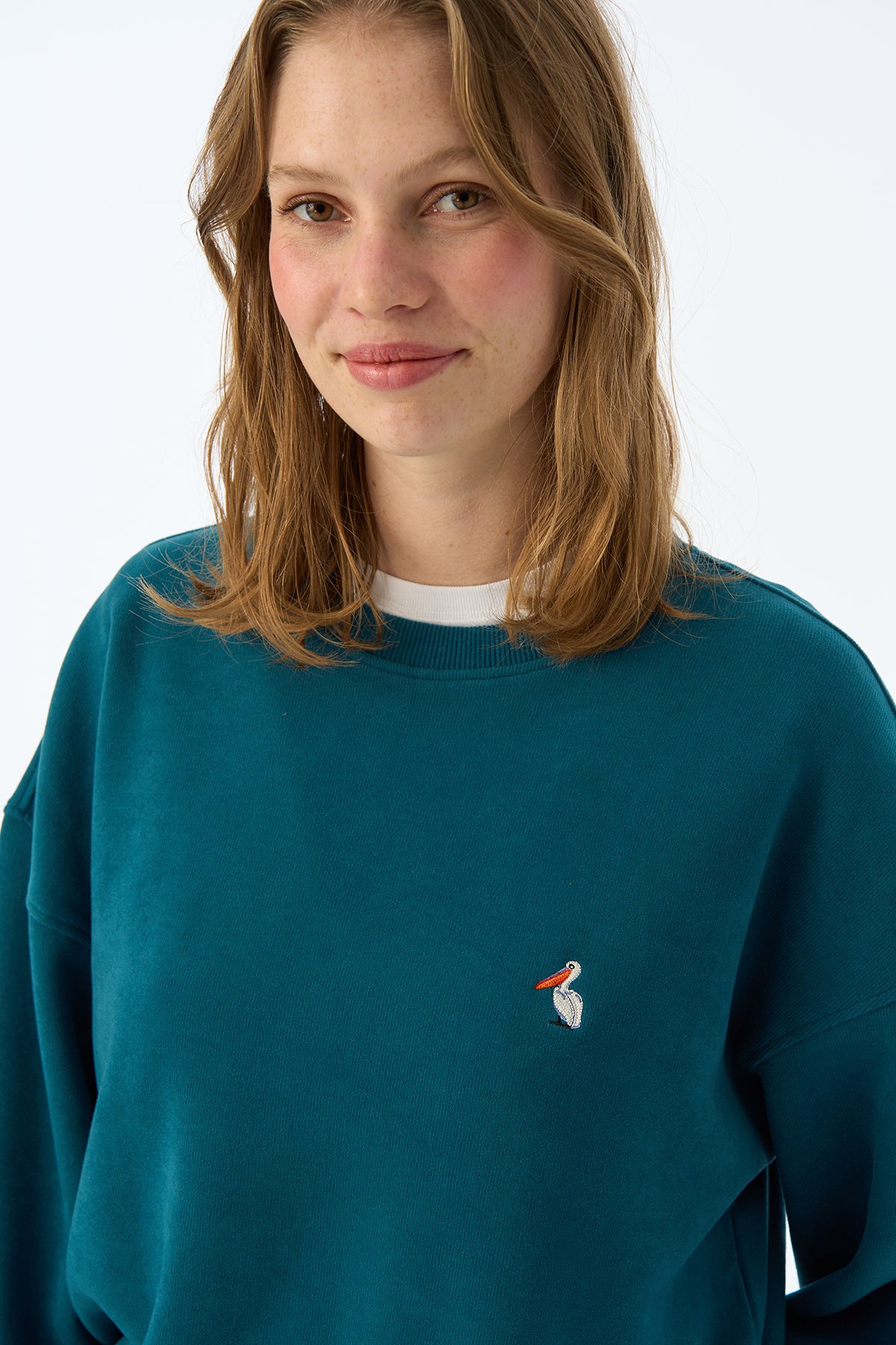 Tepeli Pelikan SuperSoft Sweatshirt - Petrol Yeşili