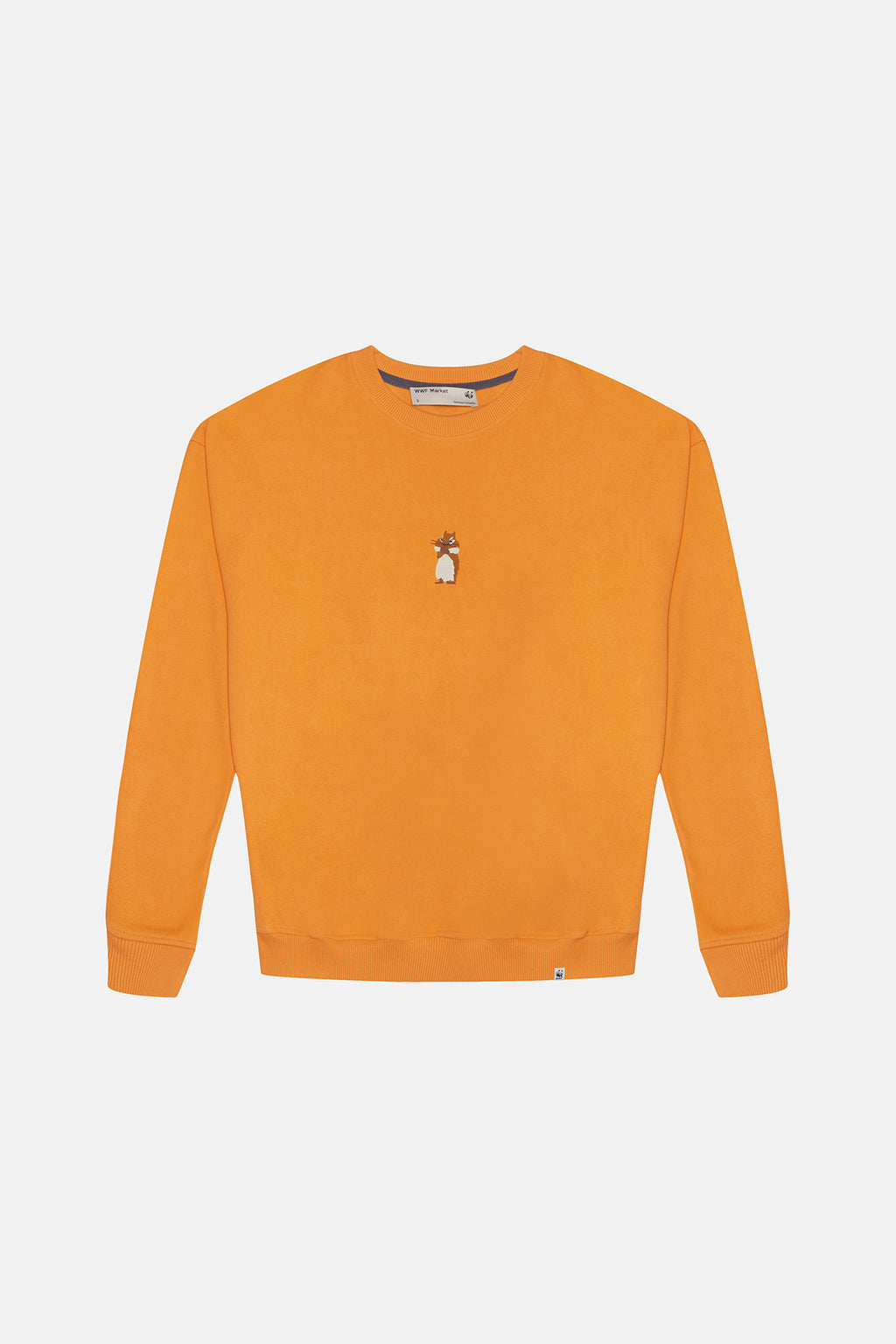 Yavru Sincap Oversize SuperSoft Sweatshirt - Turuncu