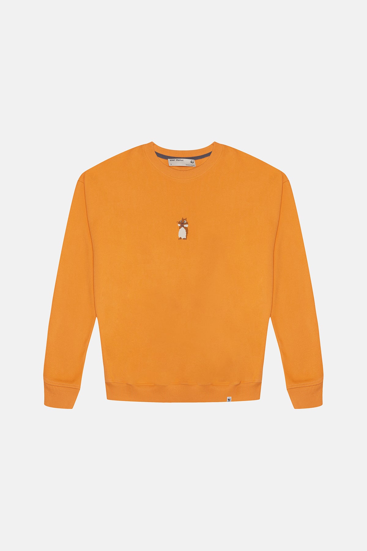Yavru Sincap Oversize SuperSoft Sweatshirt - Turuncu