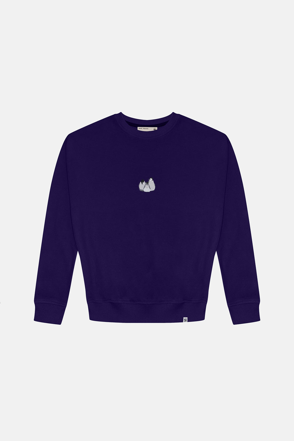 Yavru İmparator Penguen Oversize SuperSoft Sweatshirt - Mor