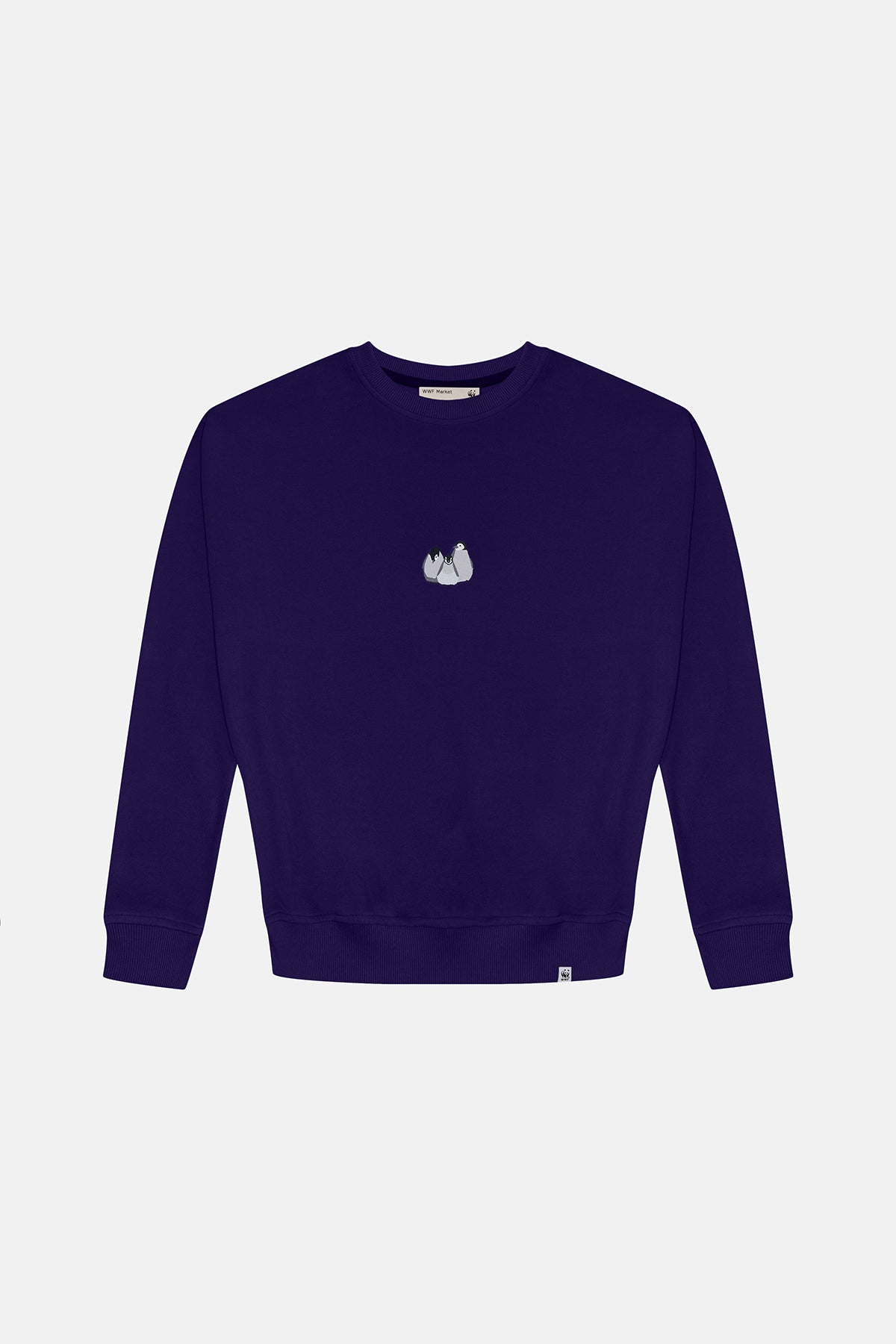 Yavru İmparator Penguen Oversize SuperSoft Sweatshirt - Mor