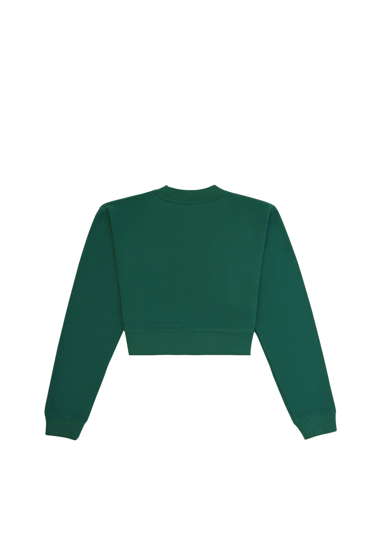 Mirket SuperSoft Kadın Crop Sweatshirt - Nefti Yeşil