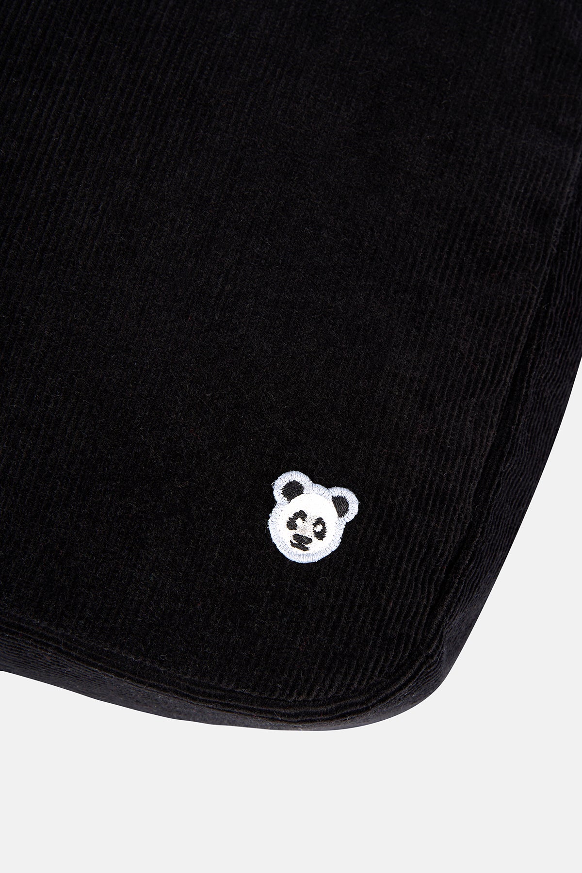 Panda Kadife Çanta - Siyah