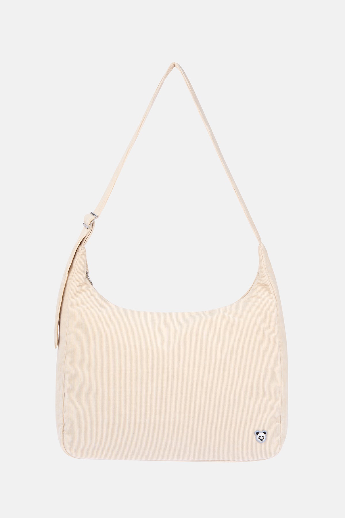 Panda Kadife Çanta - Parşömen Bej