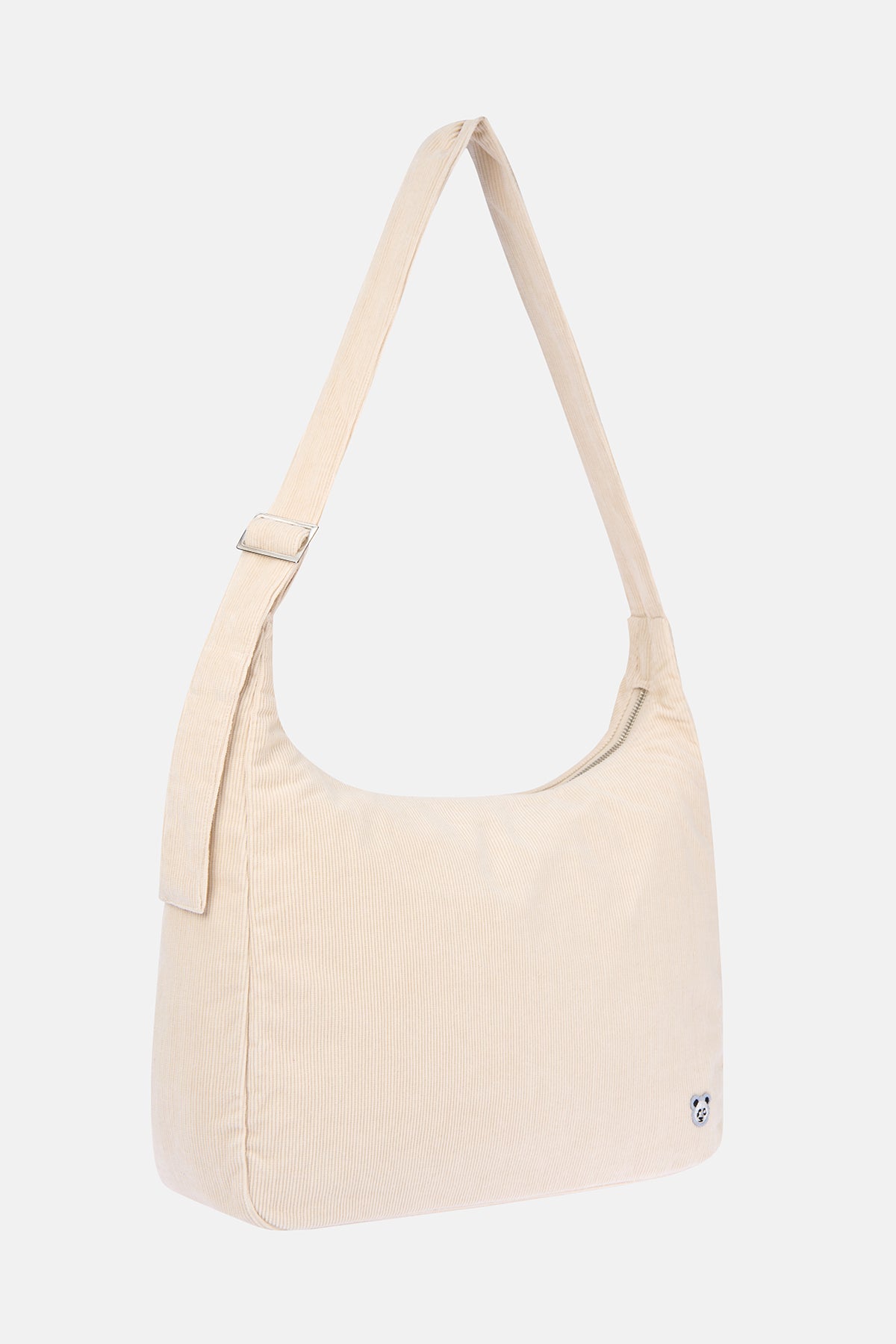 Panda Kadife Çanta - Parşömen Bej