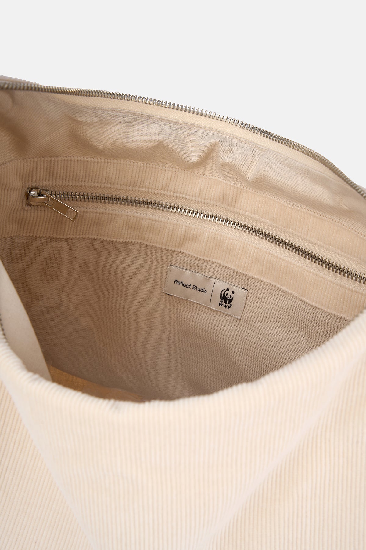 Panda Kadife Çanta - Parşömen Bej